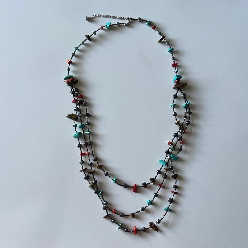 Symphony of Stones Layered Necklace J18